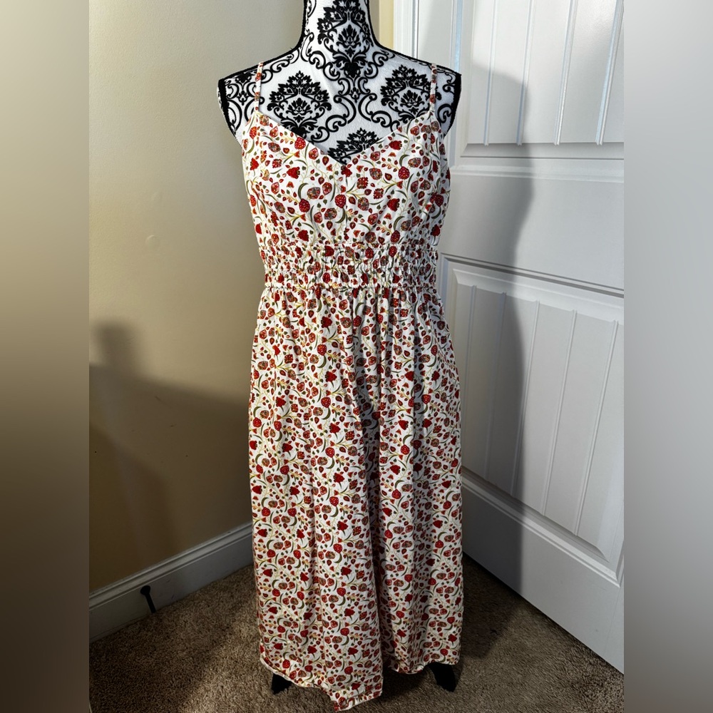 Old Navy White Floral Maxi Dress